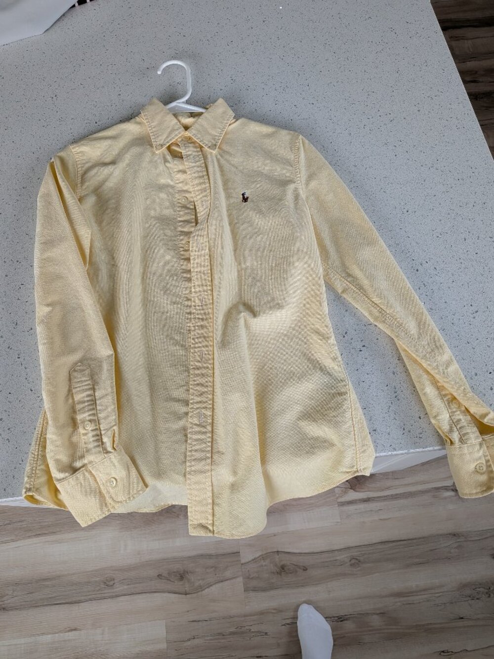 Polo Ralph Lauren Custom Fit Oxford Shirt - Small - Yellow